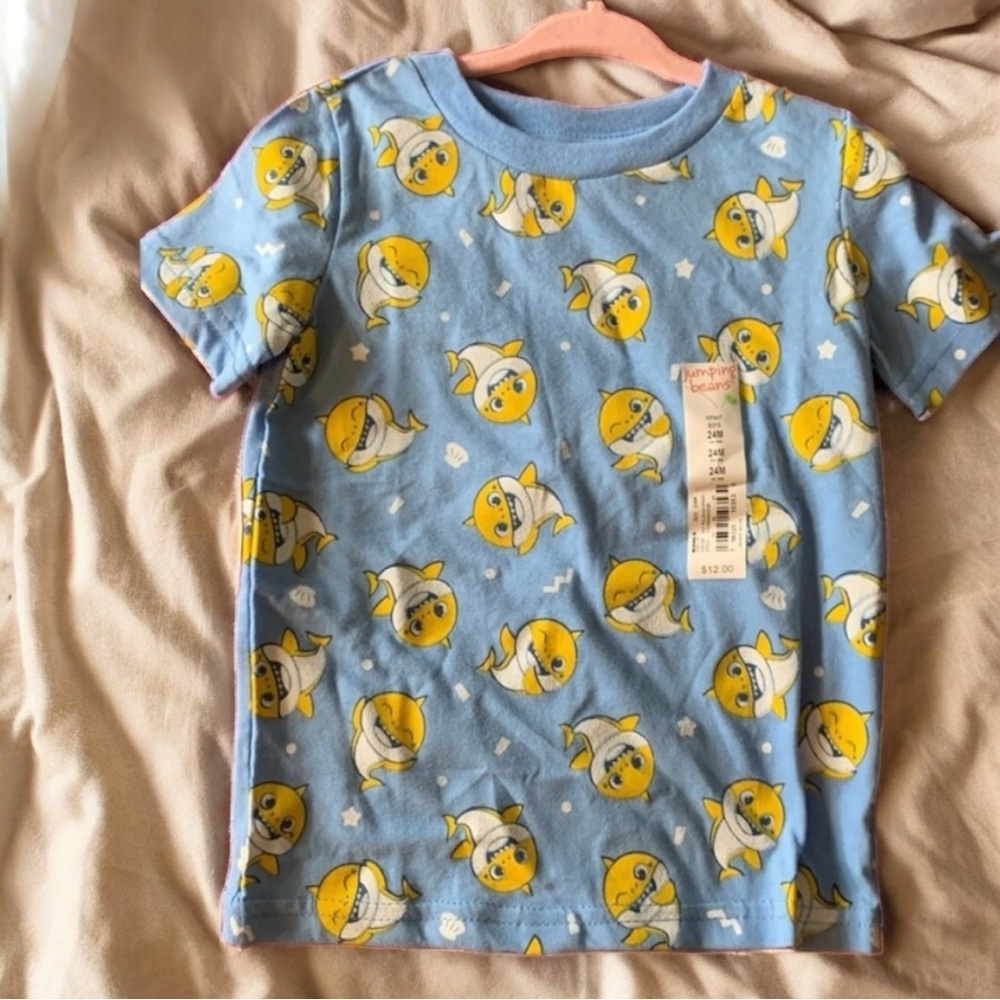 Baby Shark Pinkfong Blue Toddler Tee